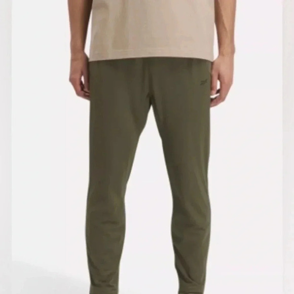 Reebok Field Athletic Leisure Jogger Pants Heather Green Taper Slim Men’s XL NEW - Picture 1 of 7